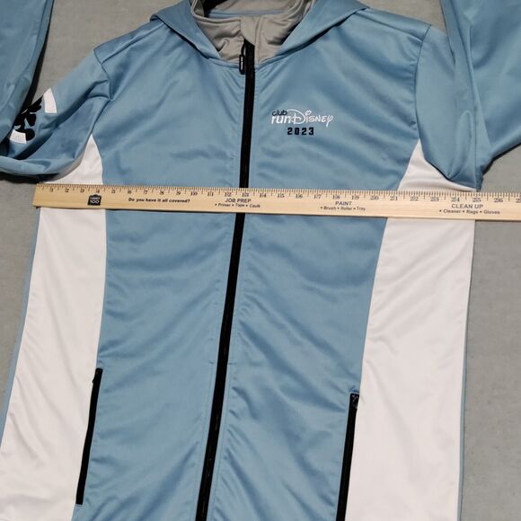 Club‎ RunDisney Member Jacket 2023 Adult XL Full Zip Hooded Zip Pockets Blue - Picture 10 of 16